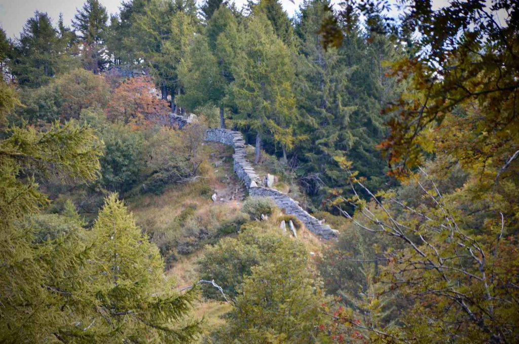 La muraglia nascosta nel bosco