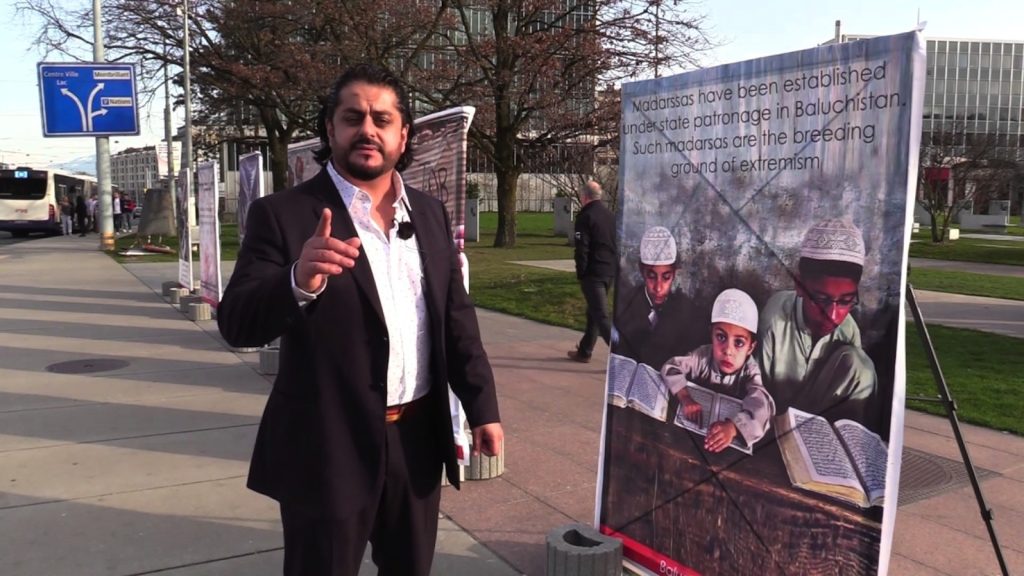 Mehran Marri, rappresentante per i diritti umani dei baluchi alle Nazioni Unite di Ginevra