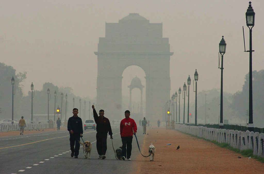 Nebbia da inquinamento dopo Diwali (AFP)
