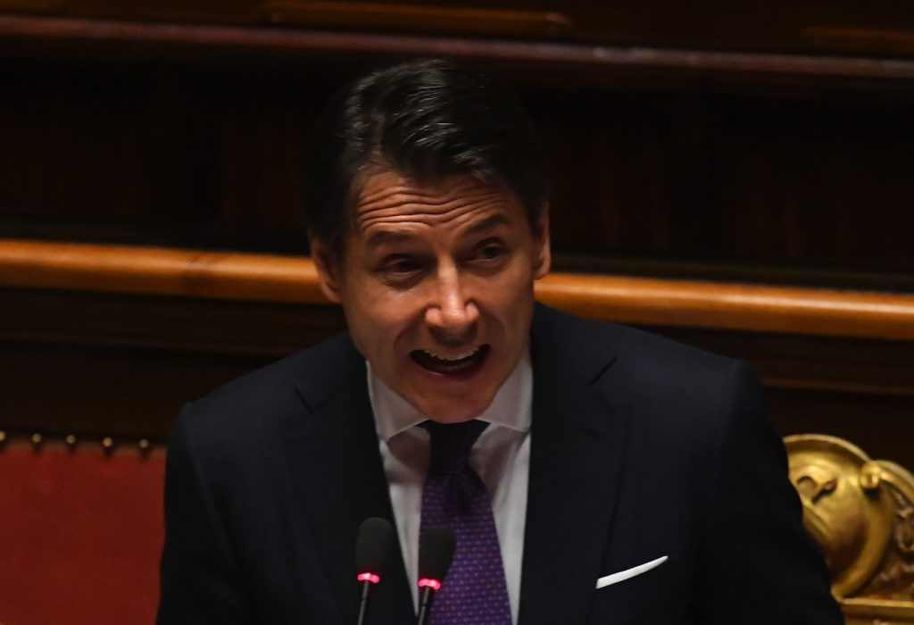 Il neo-premier italiano Giuseppe Conte (Keystone)