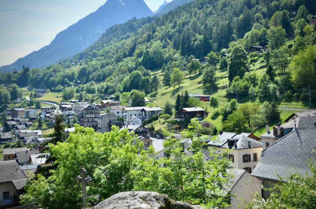 Il Mont-Blanc Express a Salvan