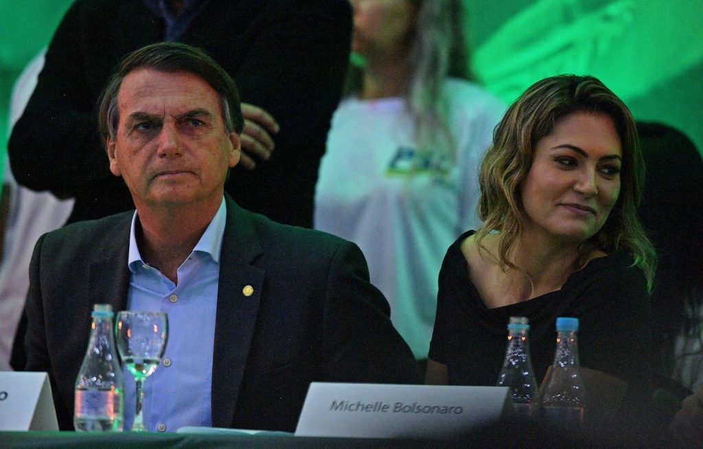 Michelle Bolsonaro, una vita dedicata al marito (AFP)
