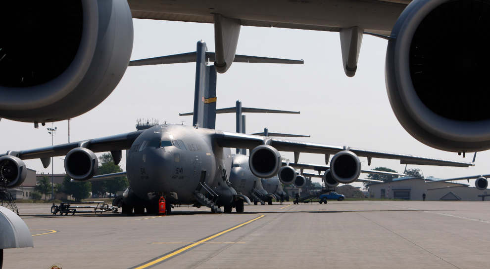 La base aerea di Ramstein (Keystone)