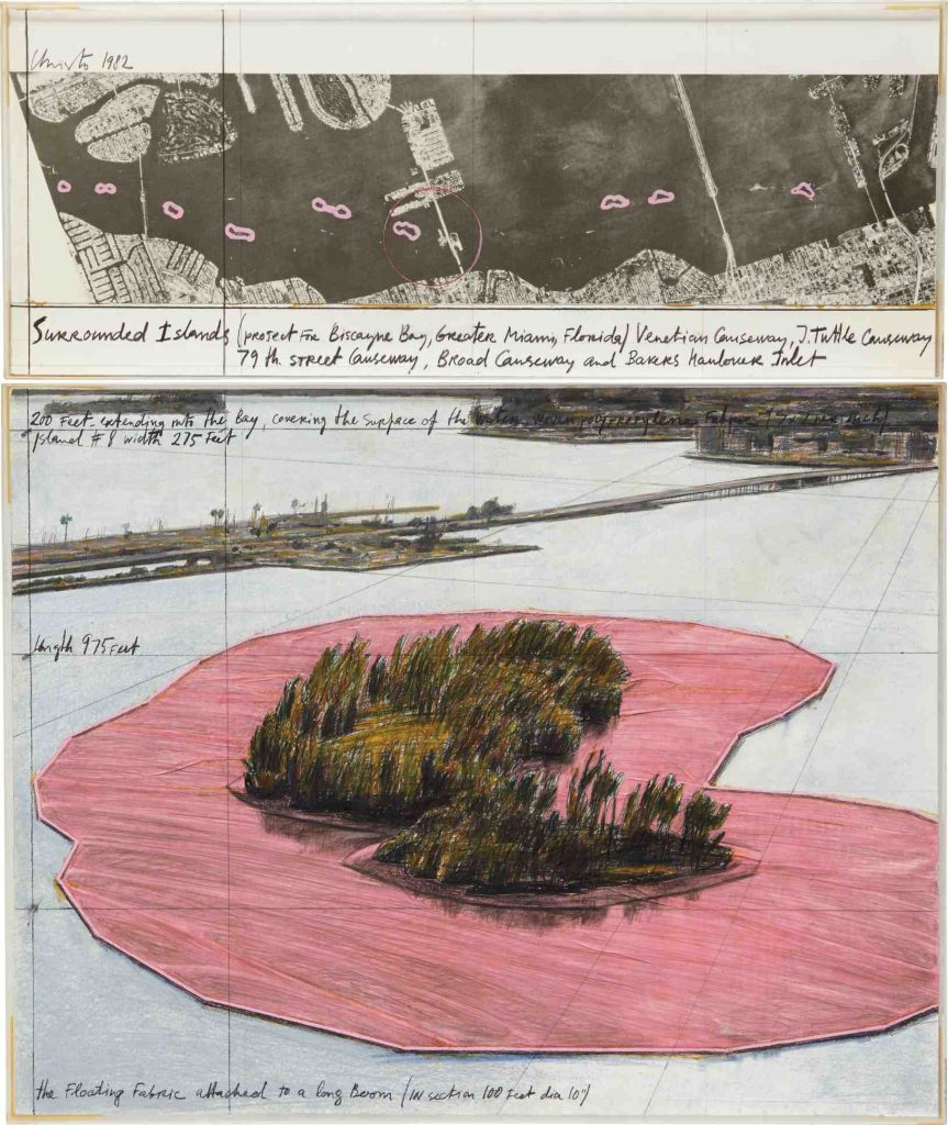 Christo, Surrounded Islands (Project for Biscayne Bay, Greater Miami, Florida) 1982