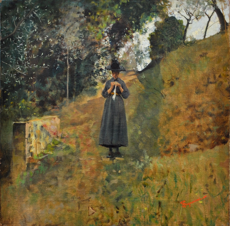 L'uncinetto, Telemaco Signorini, 1885