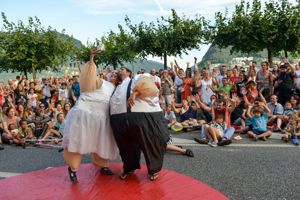 Mina Clown nell’edizione del 2017 (www.luganobuskers.ch)