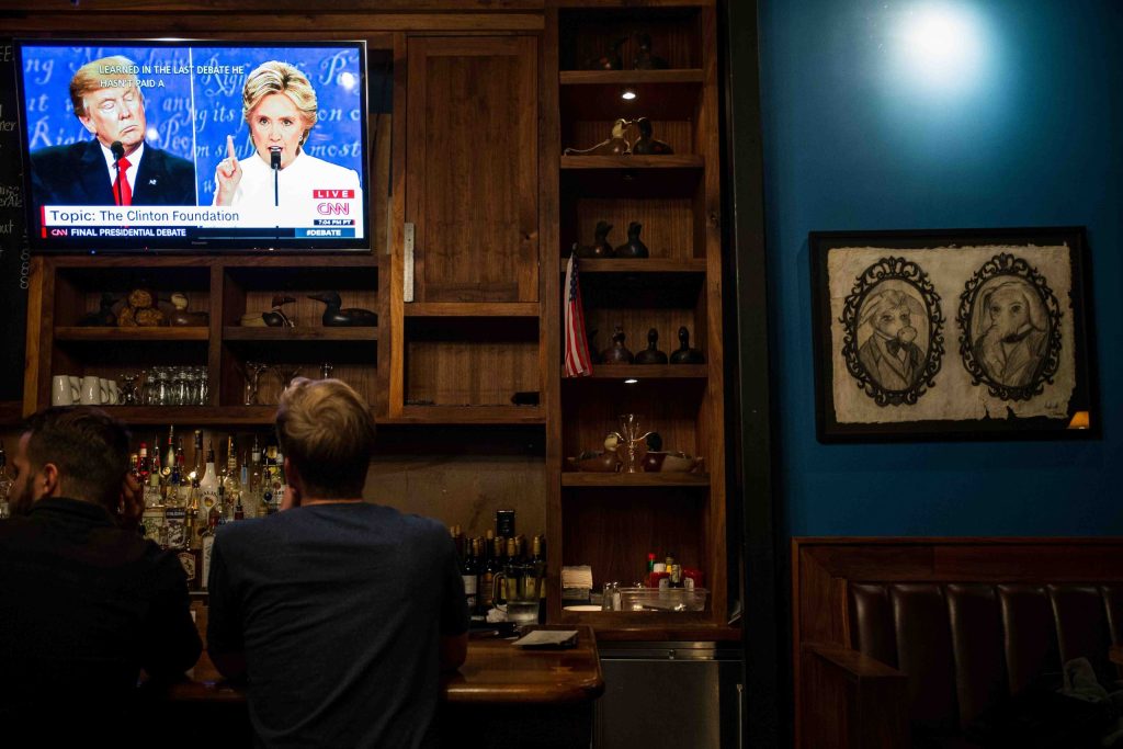 Il dibattito televisivo è andato in scena il 19 ottobre alla University of Las Vegas (AFP)