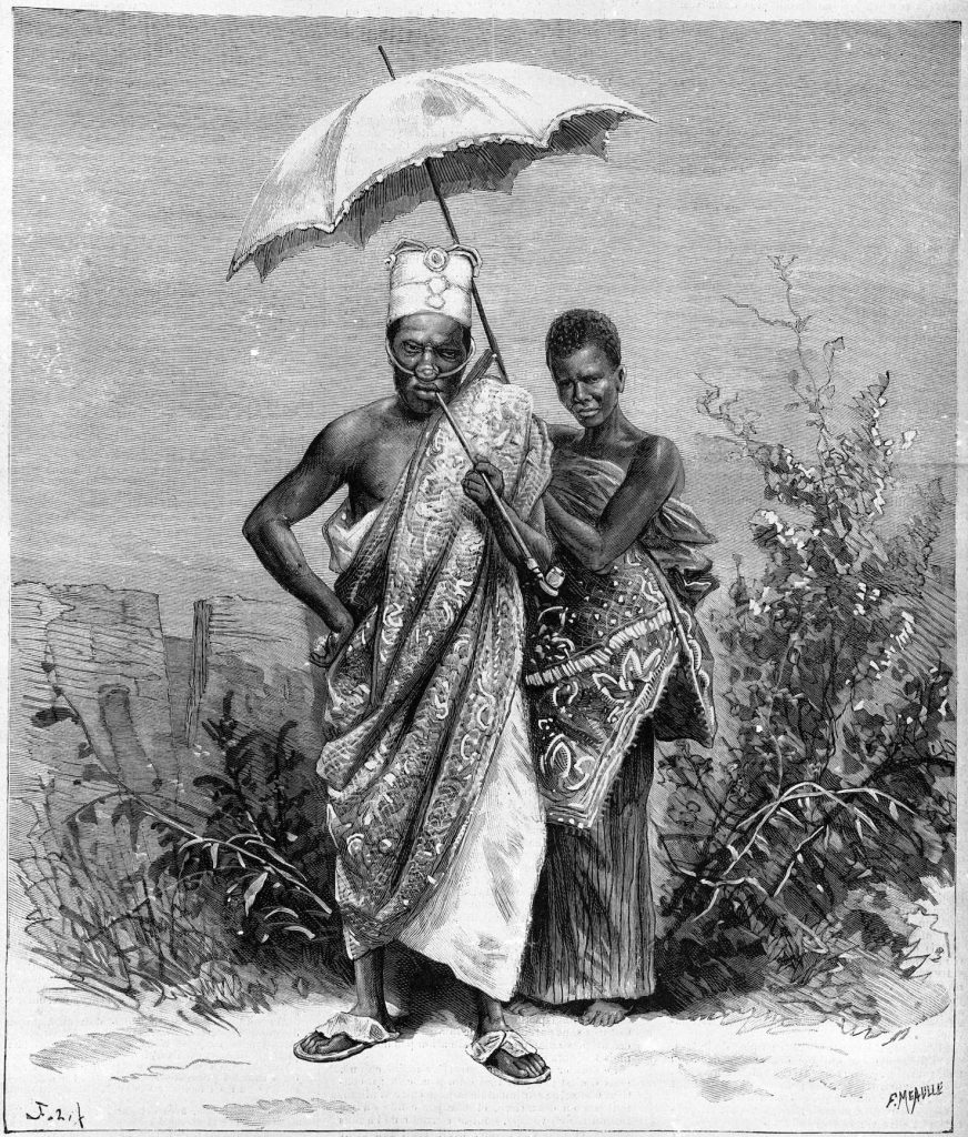 Il re del Dahomey Agoliagbo, poi esiliato in Martinica nel 1894 (AFP)