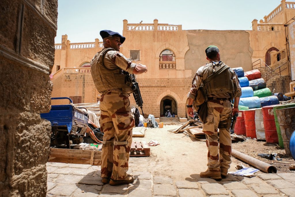 Base militare francese a Gao, nel nord del Mali, operativa contro i gruppi armati dell’Isis (Keystone)