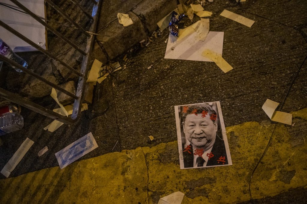 A Hong Kong la guerriglia urbana è vista da Xi come una grande fonte di instabilità strutturale (AFP)