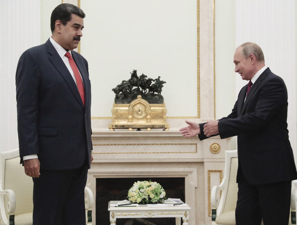 Maduro e Putin a Mosca, insieme per rinsaldare i legami (AFP)
