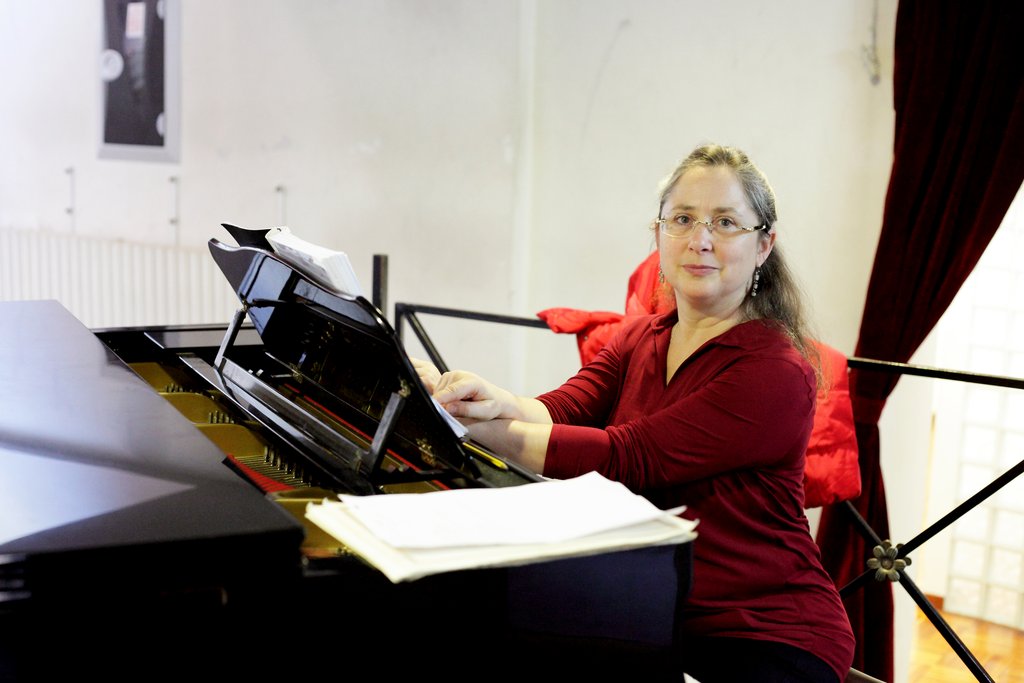 La compositrice e coreografa Maria Bonzanigo (Viviana Cangialosi/Compagnia Finzi Pasca)