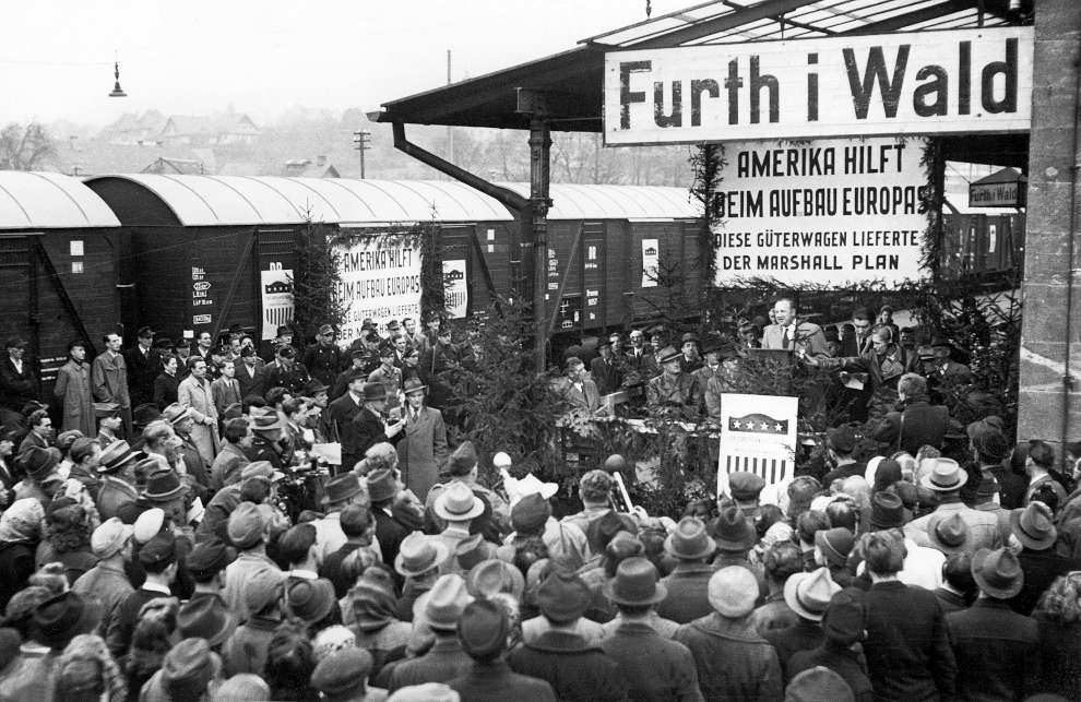 Un occhio particolare fu rivolto alla Germania, per evitare gli errori dei primo dopoguerra (Keystone)