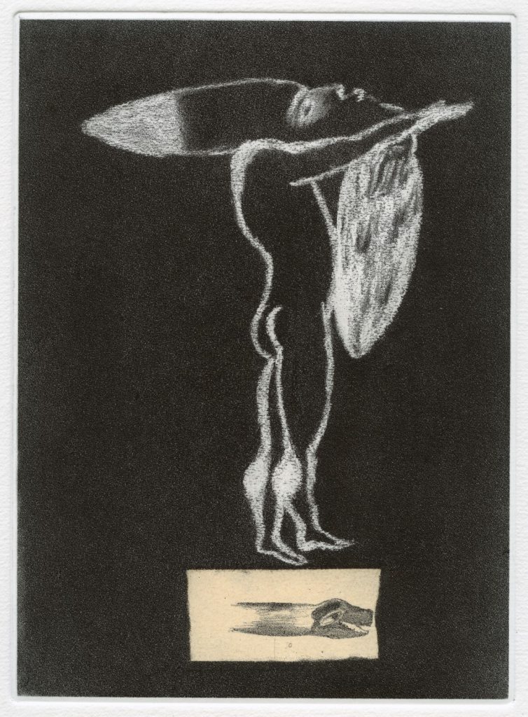 Enzo Cucchi, Una delle 21 incisioni inedite dal titolo Documenti realizzate per l’esposizione a Spazio Officina 2017