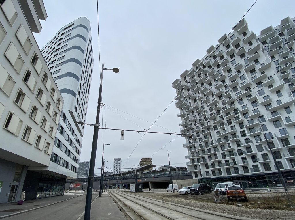 Il moderno quartiere residenziale dietro la Hauptbahnhof (10. Bezirk)