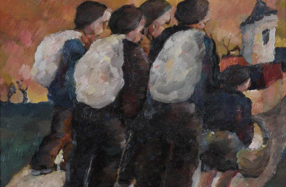 Jean Corty, Emigranti, olio su tavola