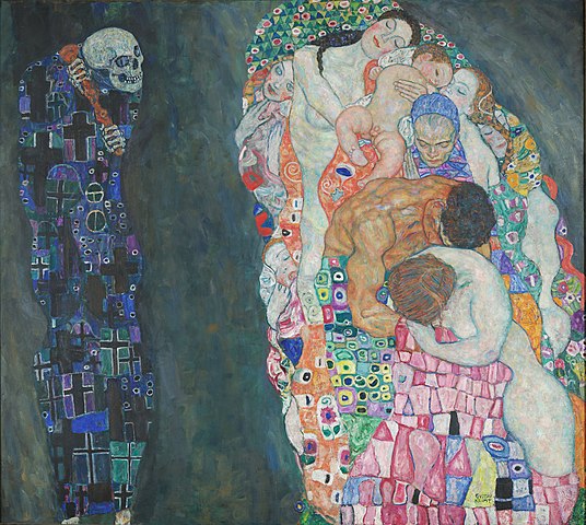 Gustav Klimt, Morte e vita, 1910 (Wikipedia)