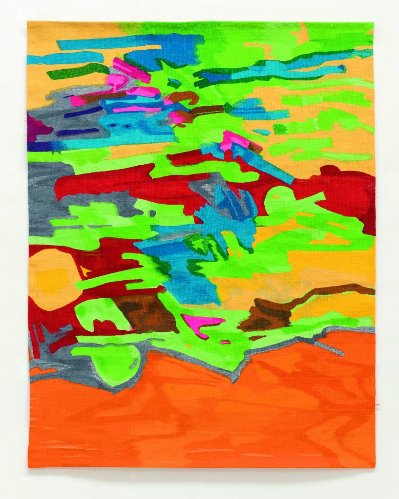 Etel Adnan, Ebbe (Bassa Marea), 1967–1973 Arazzo, Lana, (Courtesy Galerie Lelong & Co. Paris)