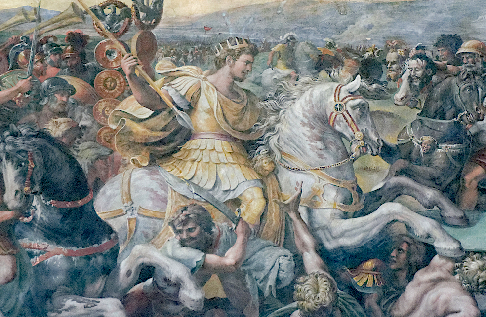 Battaglia di Costantino contro Massenzio (dettaglio) opera di Giulio Romano
