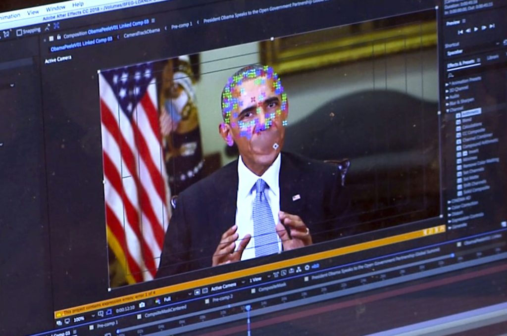 Le tecnologie di riconoscimento e mappatura facciale applicate a un falso video con protagonista Barack Obama (Keystone)
