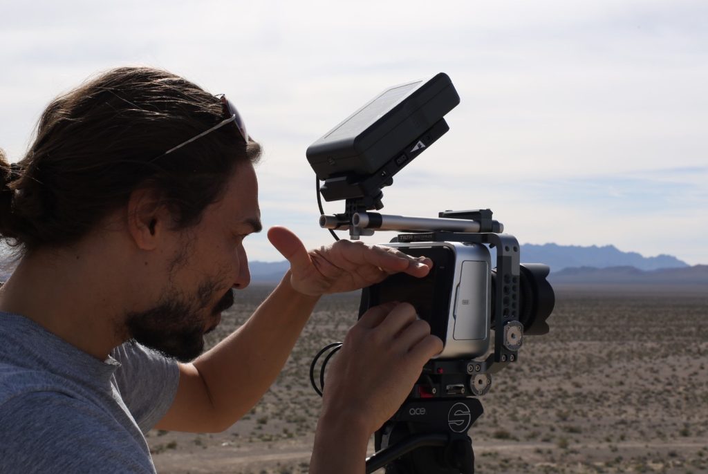 Kevin Merz in un momento delle riprese nella Dead Valley (Jarreth Merz)