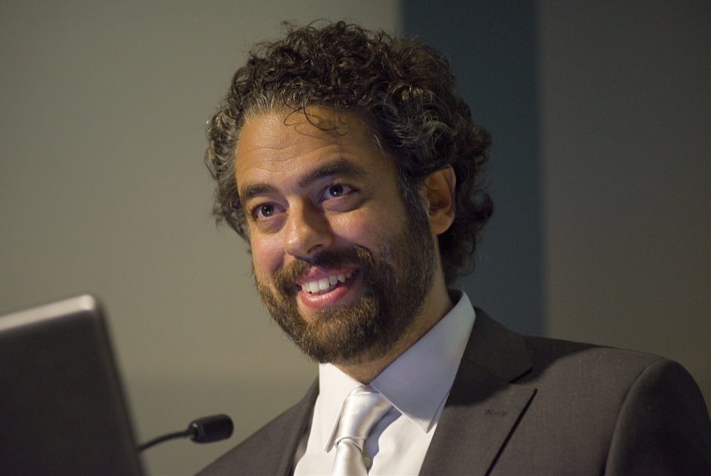 Una bella immagine di Carlo Ciceri, compositore eclettico fuori dagli schemi, persona generosa e solare (© Conservatorio della Svizzera italiana)