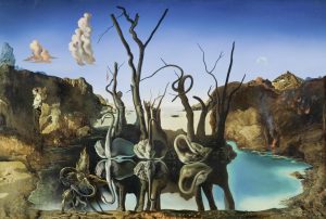«»Cigni che riflettono gli elefanti», Salvador Dalí, 1937 (MCBA)