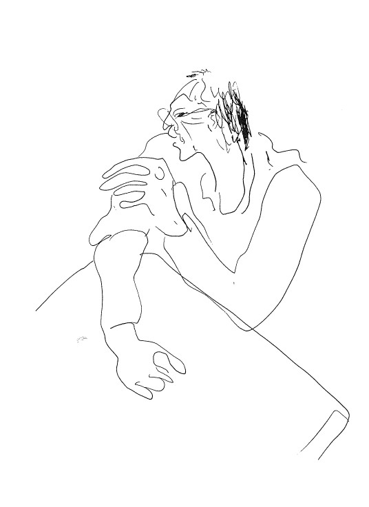 Alvaro Siza, Ritratto di Luigi Snozzi, 1993 (da Siza, Scritti di Architettura, Skira 2002)