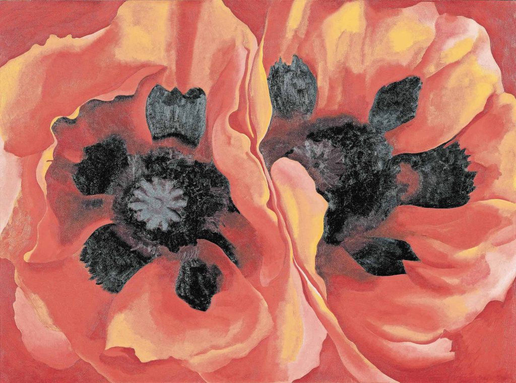 Oriental Poppies, 1927, Oil on canvas, 76.7 x 102.1 cm (© Georgia O’Keeffe Museum / 2021, ProLitteris, Zürich)