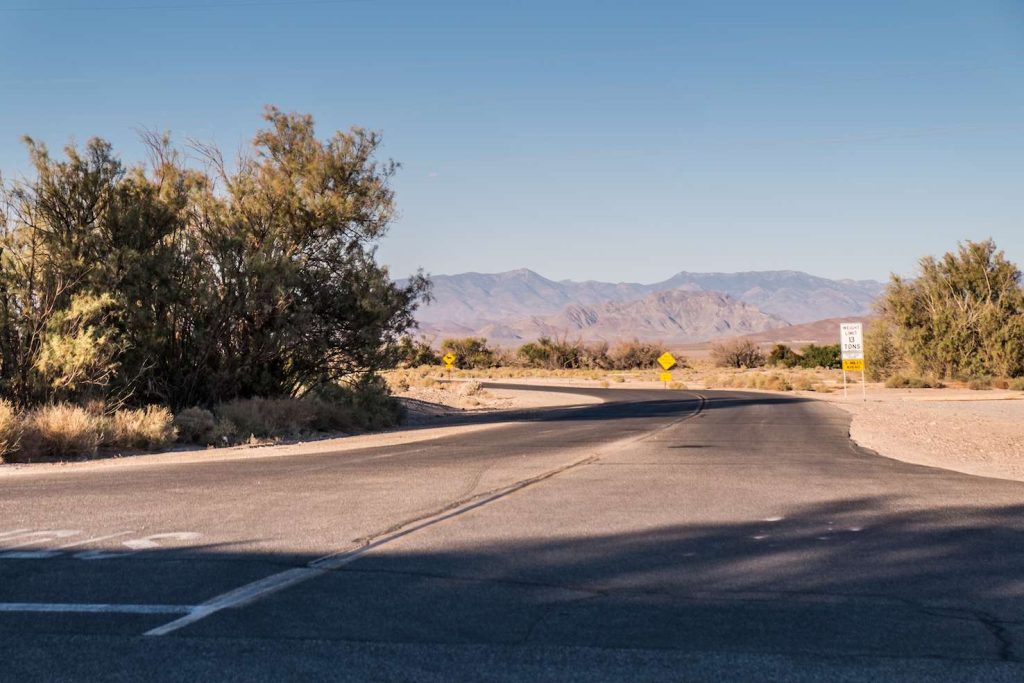 La State Line Road all’altezza di Death Valley Junction