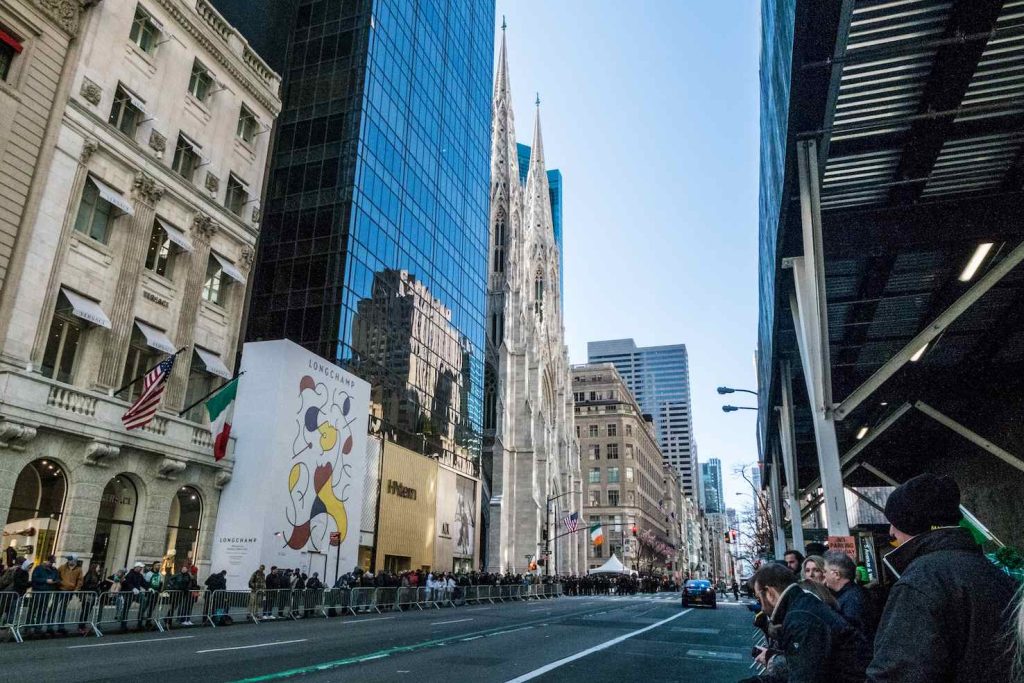 La Fifth Avenue poco prima dell’inizio della parata