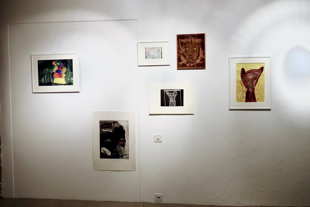 Gli spazi della mostra al Torchio di Balerna