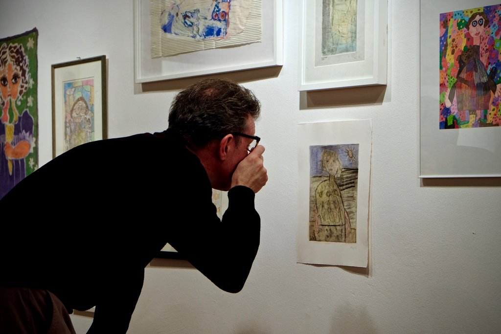 Gli spazi della mostra al Torchio di Balerna