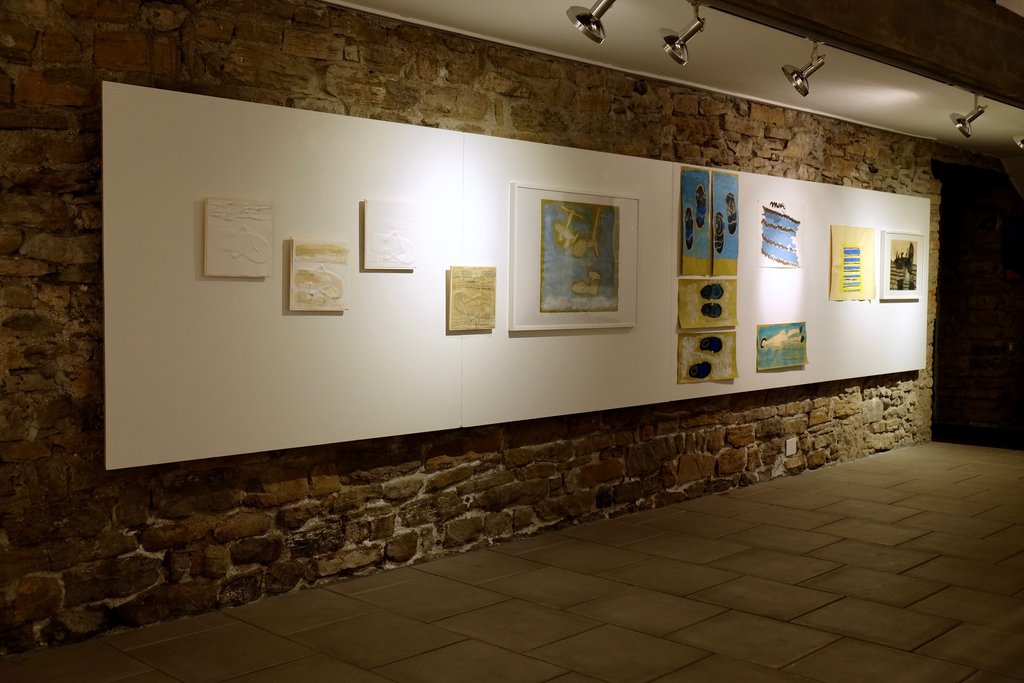 Gli spazi della mostra al Torchio di Balerna