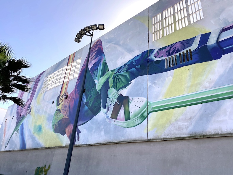 L'imponente skater di Abid allo skate park Rachidi