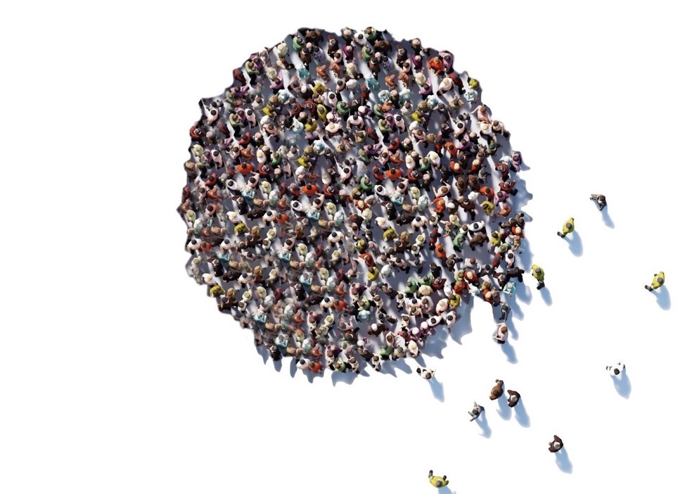 L'immagine di copertina del libro di Mark. W. Moffett intitolato <i>Lo sciame umano</i> edito da Einaudi