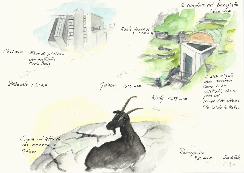 Itinerari, disegno dell'autore