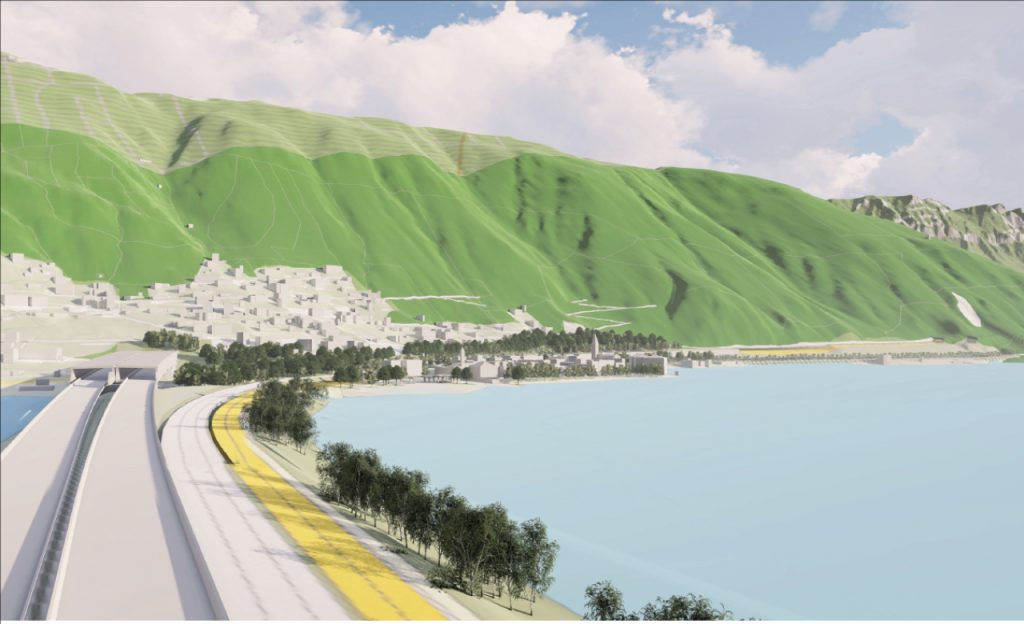 A Bissone è prevista una nuova galleria a due canne (USTRA)