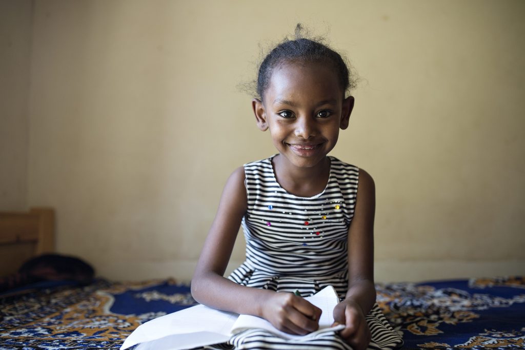 Naomi vive nel villaggio dei bambini SOS di Jimma in Etiopia (SOS Villaggi dei Bambini)