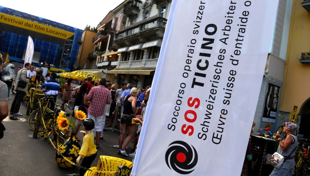 L’atelier Ri-cicletta, programma occupazionale di SOS Ticino, è il fornitore delle bici pardate del Festival del Film (Ti-Press)