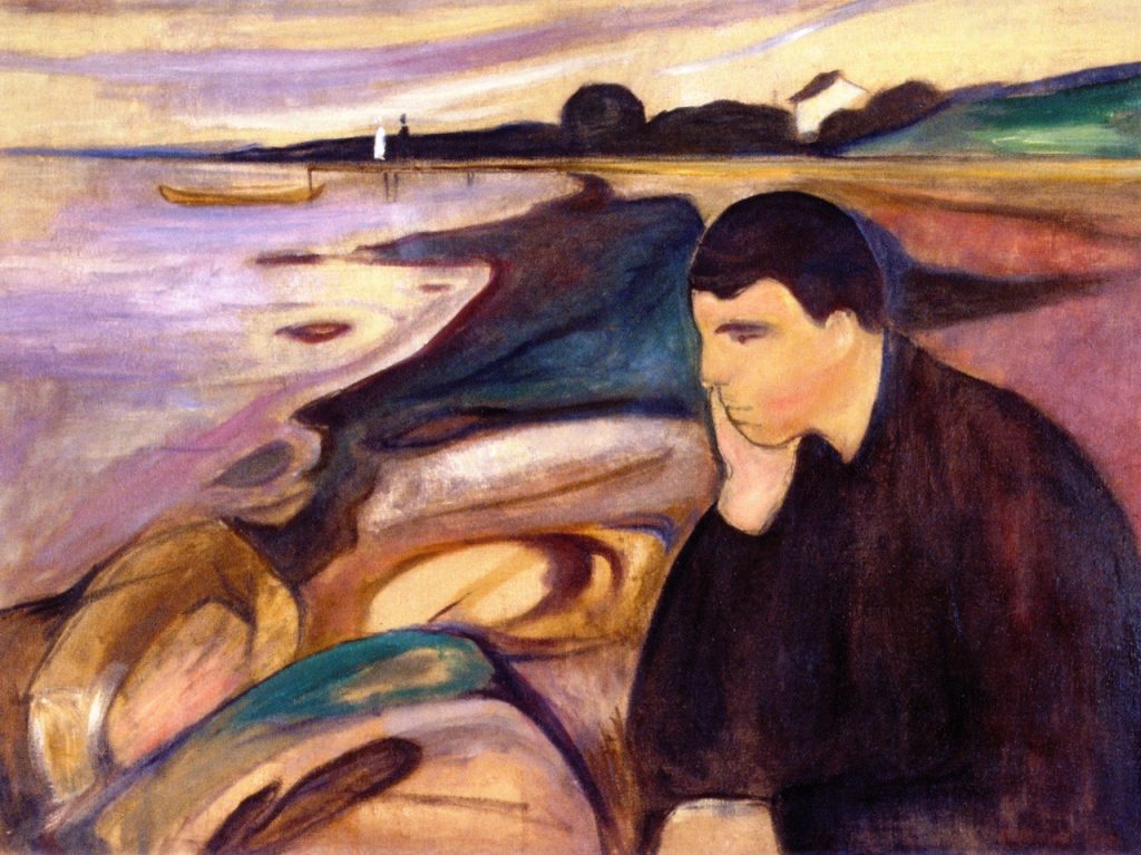 Edvard Munch, Melancholy 1984 (Wikipedia)