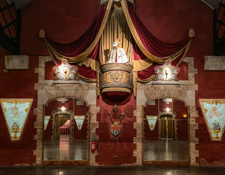 Un angolo del padiglione «veneziano»