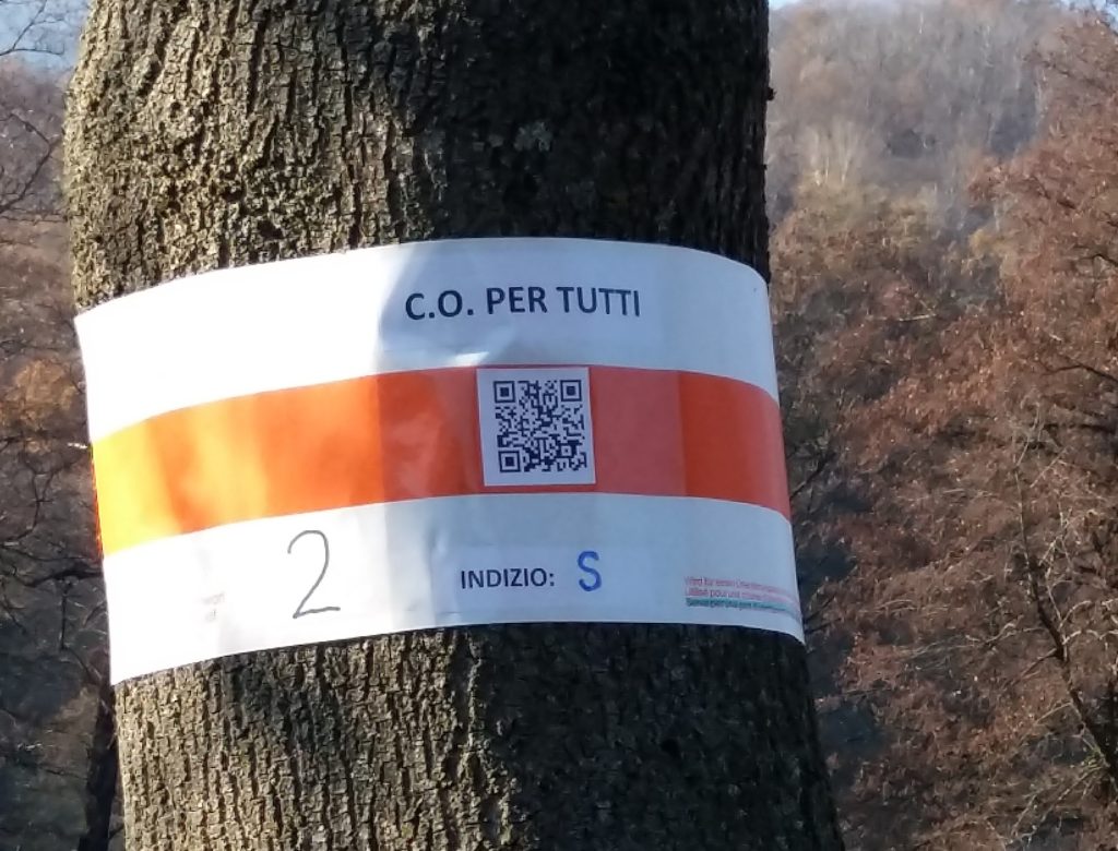 Bianco e arancione sono i colori per i punti di controllo delle gare di C.O.