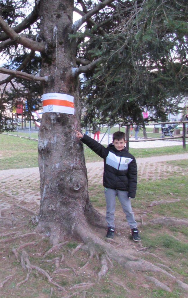 Con il QR code si ricevono le informazioni per l’itinerario