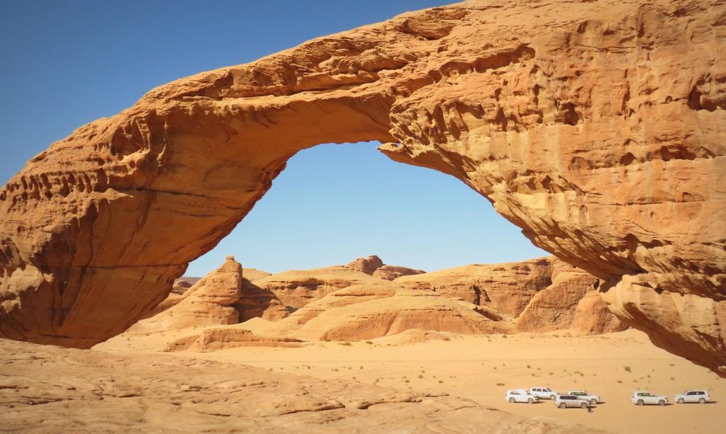 Formazioni di arenaria intorno ad Al-Ula