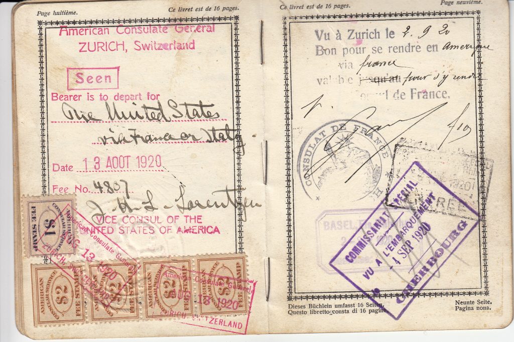 Passaporto datato 1920 (RSI)