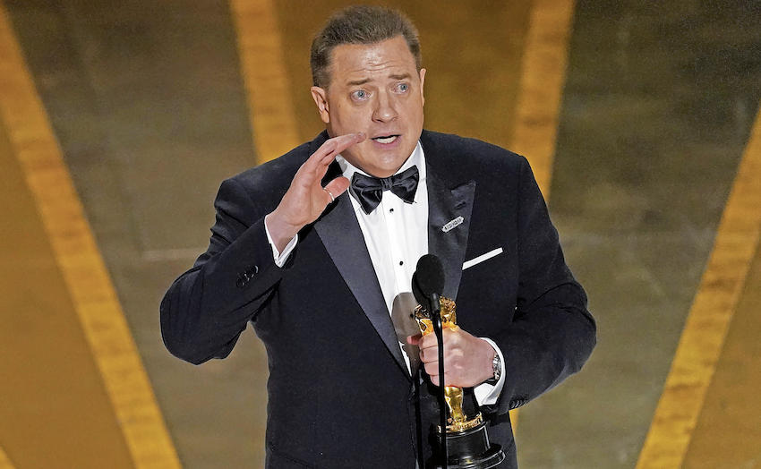 Brendan Fraser, vincitore dell'Oscar come miglior attore