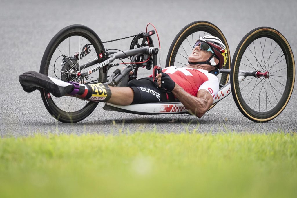 Heinz Frei durante il Trial Race (Swiss Paralympic)