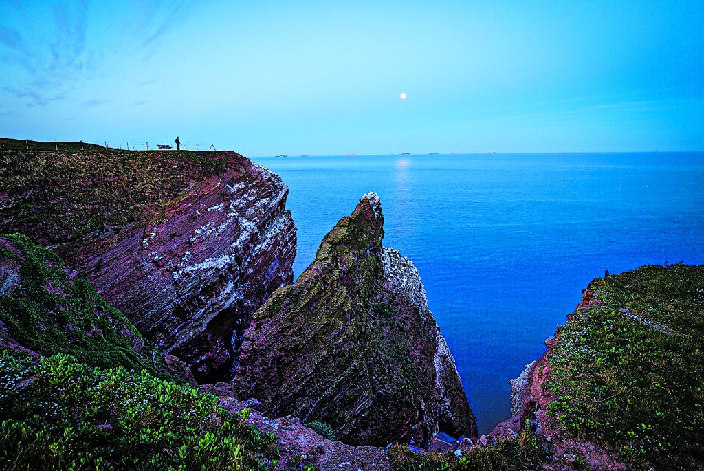 Uno scorcio dell'isola di Helgoland.