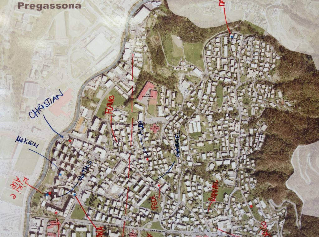 Nel 2017 si sono svolti dei laboratori di urbanismo partecipativo con i bambini dei quartieri di Pregassona e Molino Nuovo (www.studioits.ch)